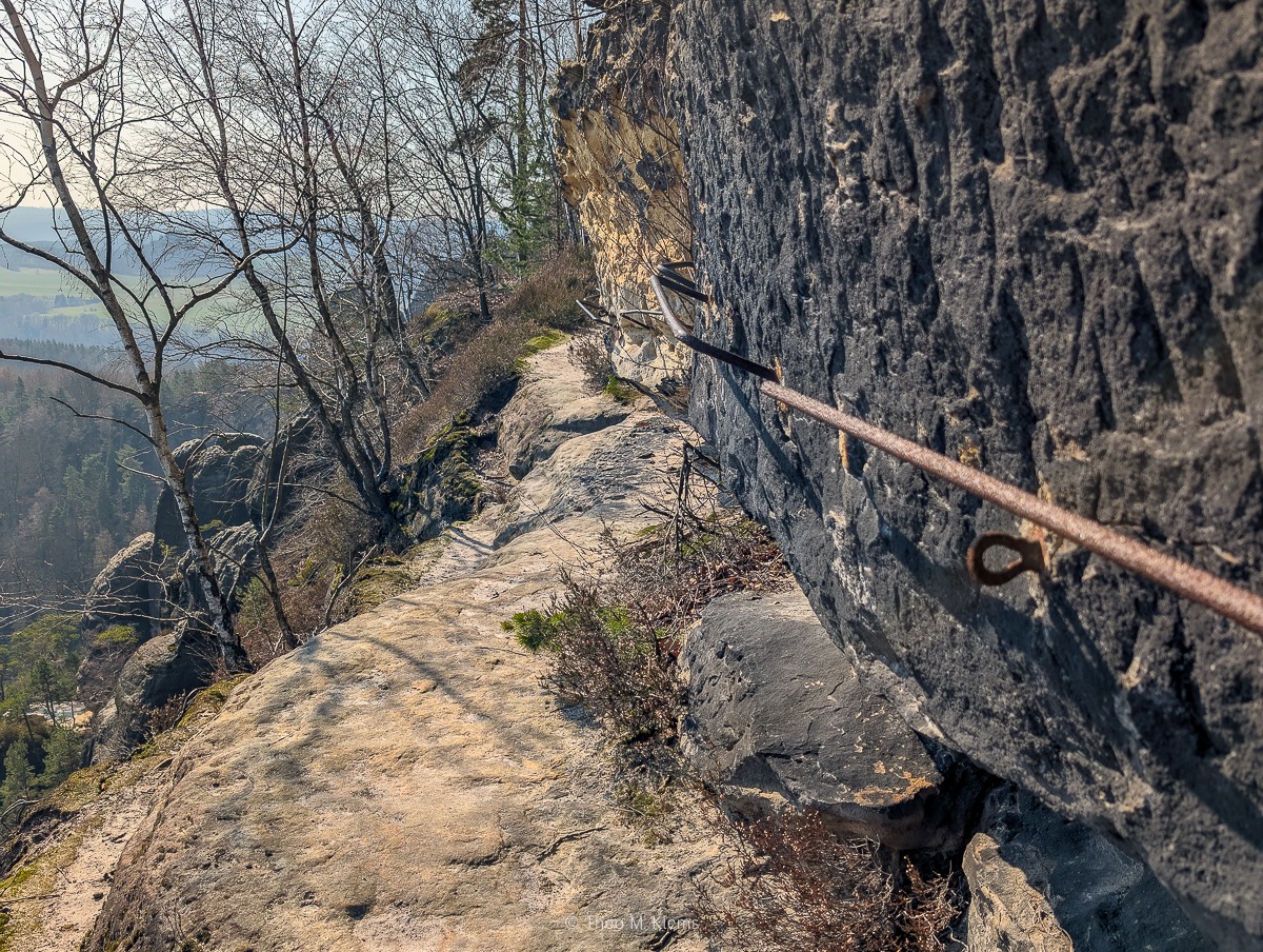 am Großvaterstuhl im Elbsandstein
