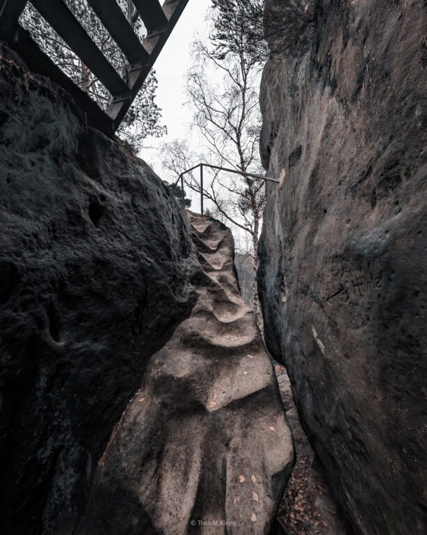 Arnstein, Aufstieg zum Hinteren Raubschloss