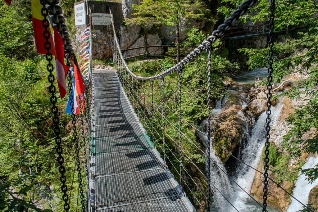 tscheppaschlucht hängebrücke wildbach