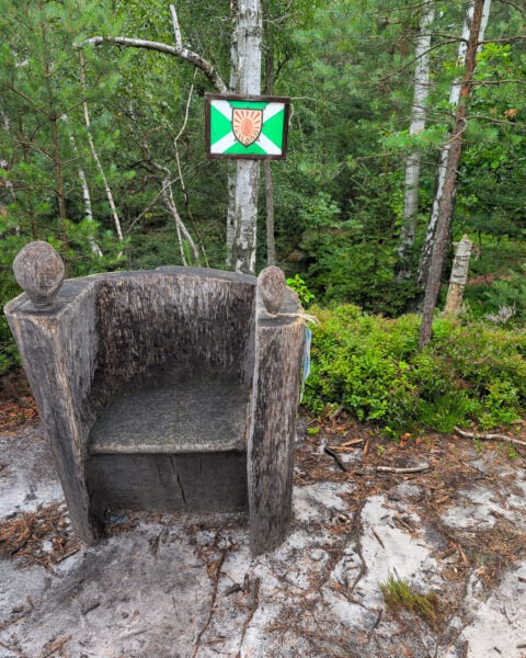 Großvaterstuhl im Bielatal nahe Rosenthal, Sächsische Schweiz