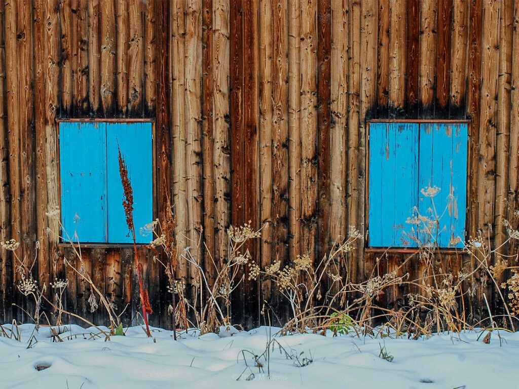 Holzhaus am Mooserboden Stausee in Österreich