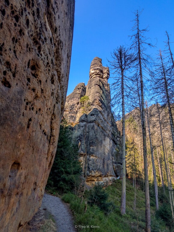 Klimmerstein, wunderbarer Sandstein in der Nähe des Rauschensteins