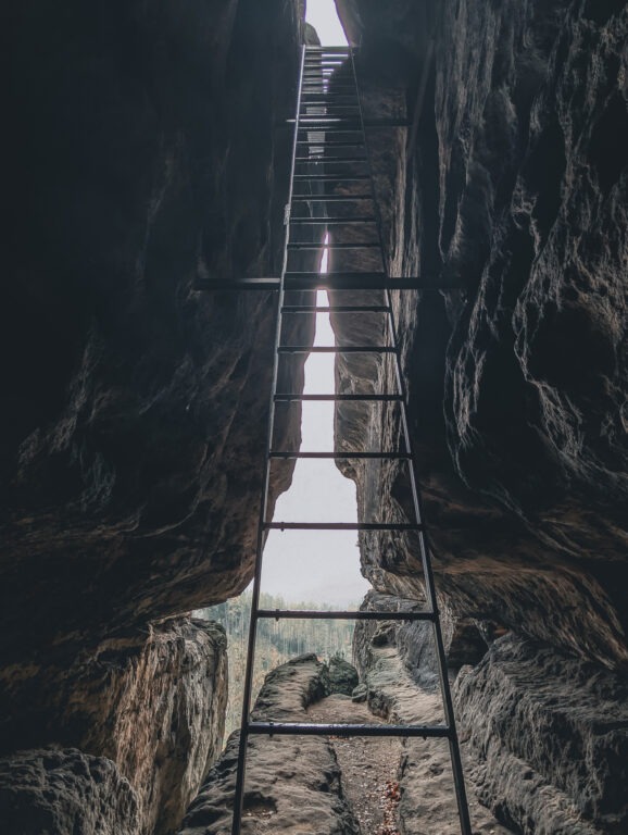 Himmelsleiter am Kuhstall im Elbsandsteingebirge