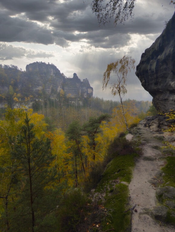Winterstein Felsen über dem Kirnitzschtal